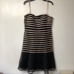 JS Collections Pink/Black Cocktail Dress size 12